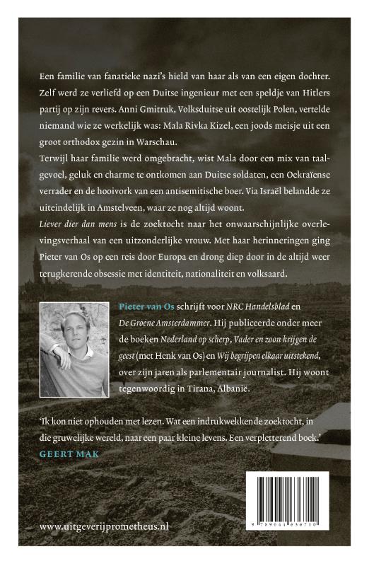 Liever dier dan mens achterkant