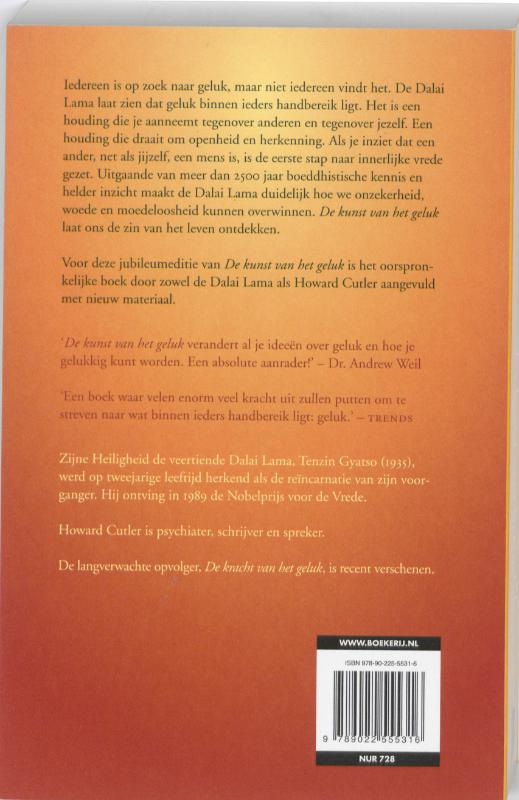 De kunst van het geluk achterkant