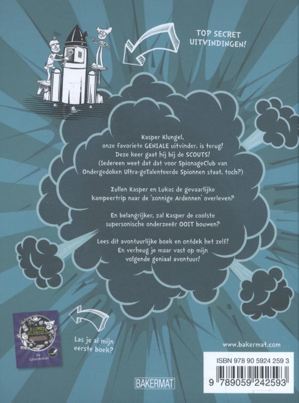 De supersonische onderzeeër / Kaspar Klungels fantastische ontdekkingen / 2 achterkant