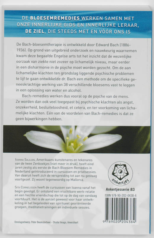 Ankertjes 83 -   Werkboekje Bach remedies achterkant