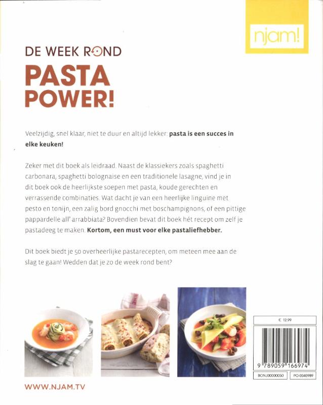 Pasta power! / Njam! achterkant