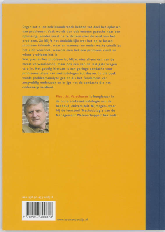 Probleemanalyse in organisatie- en beleidsonderzoek achterkant