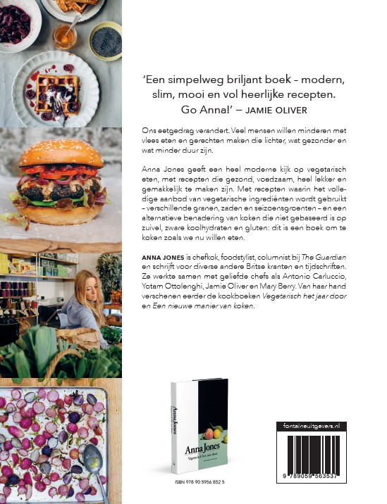 Modern vegetarisch achterkant