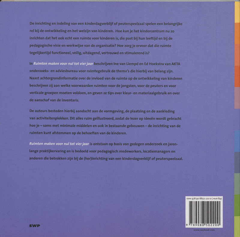 Ruimten maken voor nul tot vier jaar achterkant