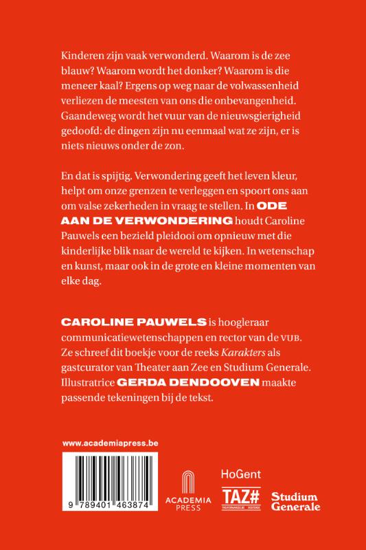 Ode aan de verwondering achterkant