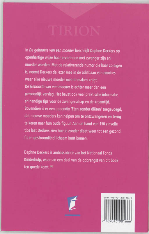 De geboorte van een moeder achterkant