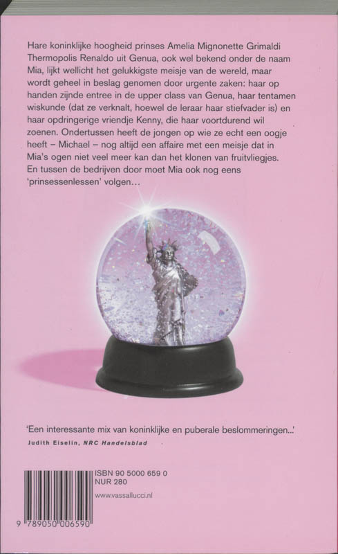 De verliefde prinses achterkant