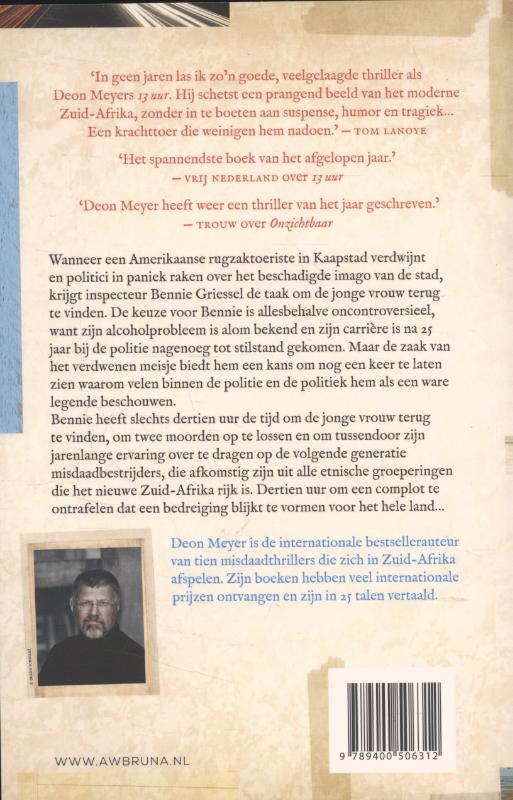 13 uur / Bennie Griessel / 2 achterkant