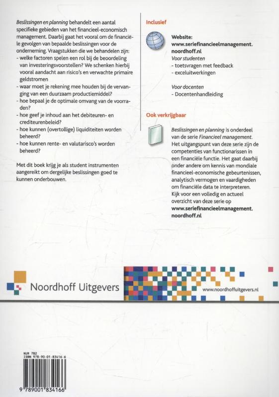 De financiele functie / Financieel management achterkant