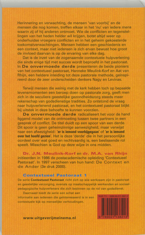 De onvermoede derde / Contextueel pastoraat / 1 achterkant