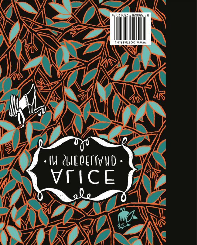 Alice in Wonderland achterkant