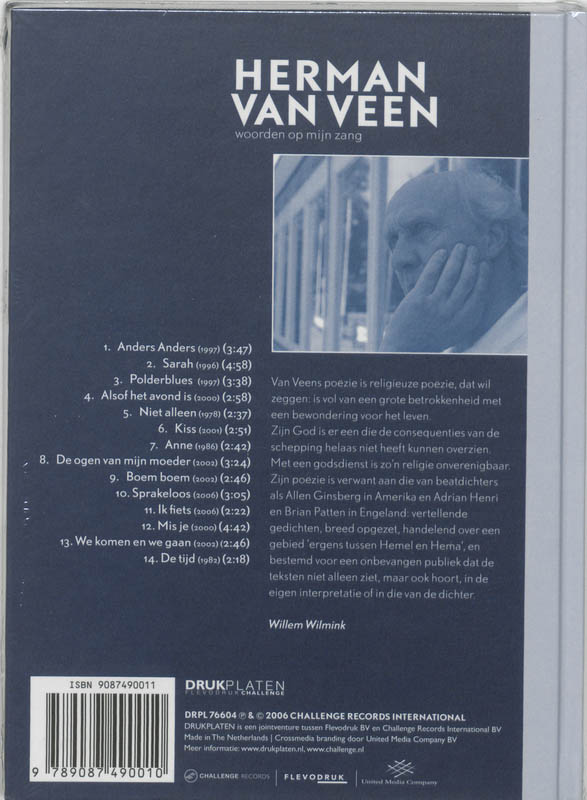 Woorden Op Mijn Zang achterkant