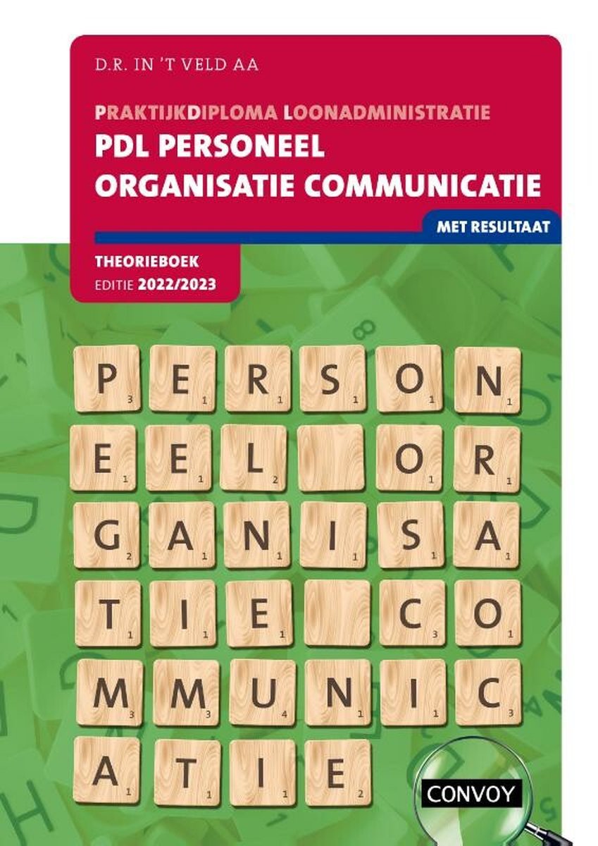 PDL Personeel Organisatie Communicatie 2022-2023 Theorieboek