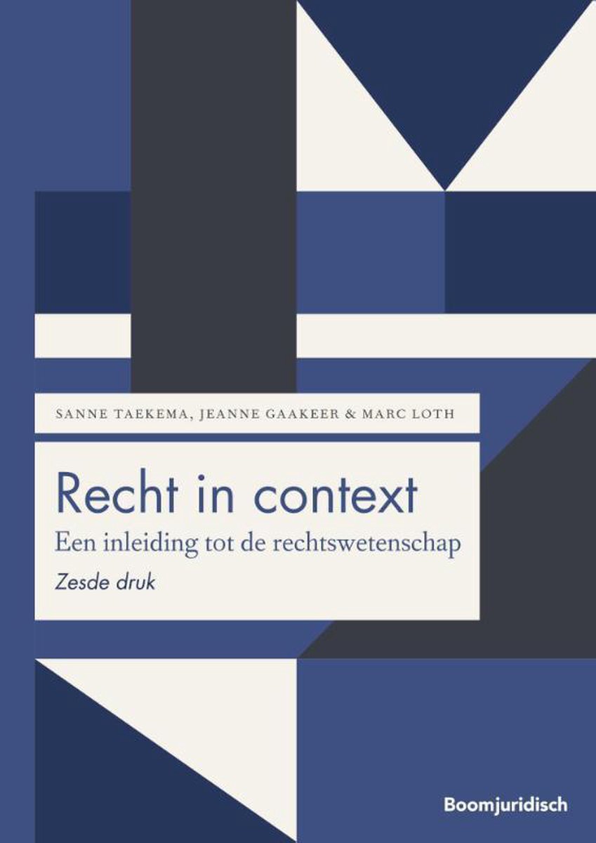 Recht in context / Boom Juridische studieboeken