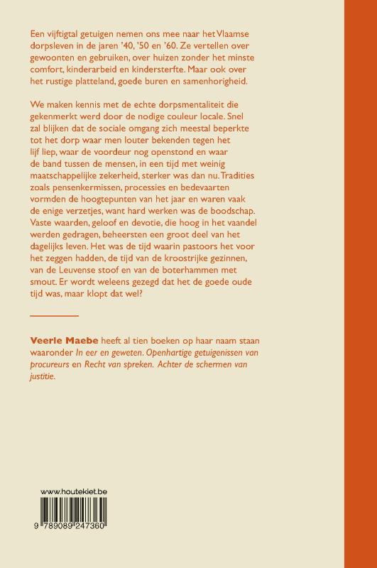 Het dorp, ik weet nog hoe het was achterkant