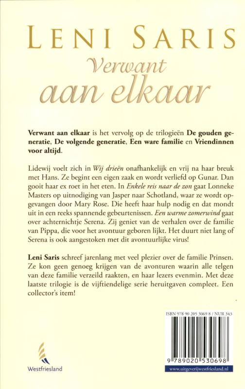 Verwant aan elkaar trilogie achterkant