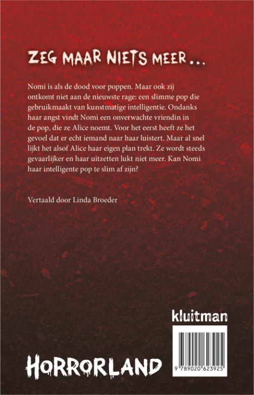 Zeg maar niets meer… / Horrorland achterkant