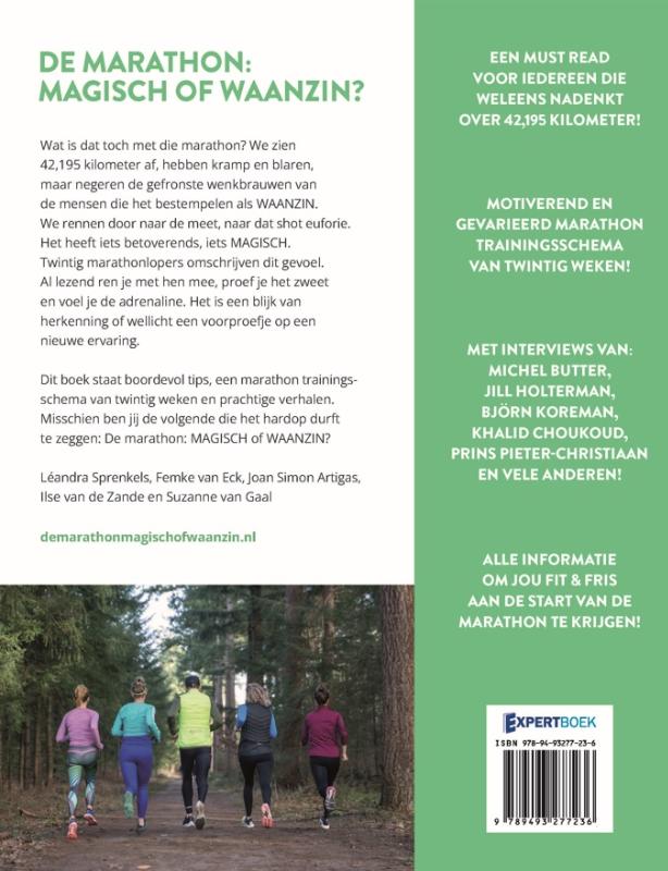 De marathon: magisch of waanzin? achterkant