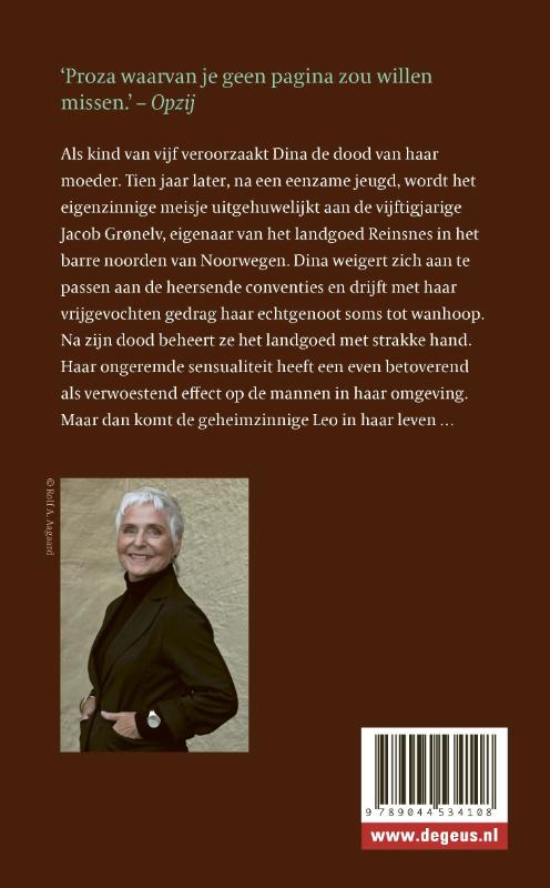 Het boek Dina achterkant