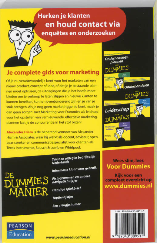 Marketing voor Dummies / Voor Dummies achterkant