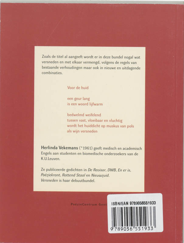 Versneden achterkant