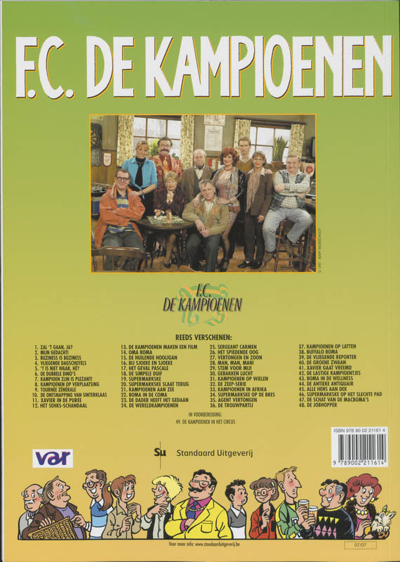 Boma in de coma / F.C. De Kampioenen / 22 achterkant
