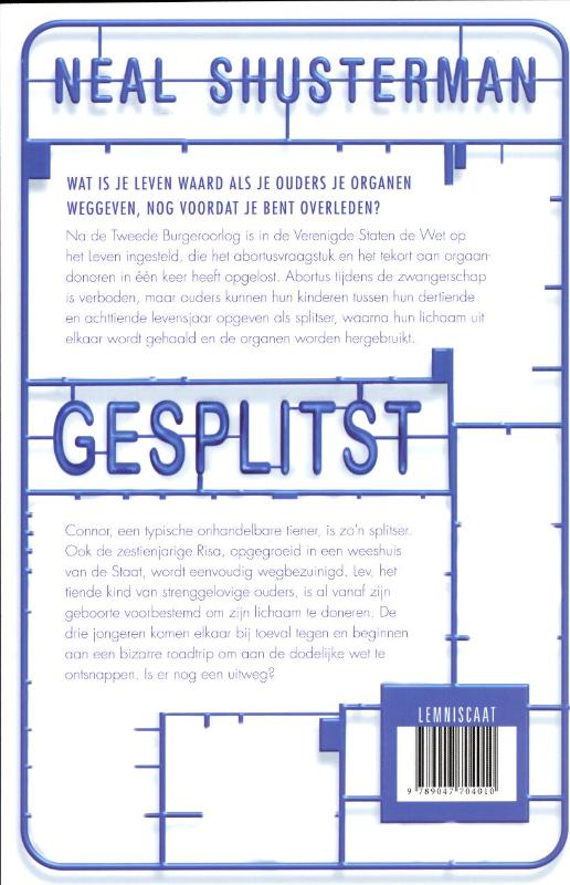 Gesplitst achterkant