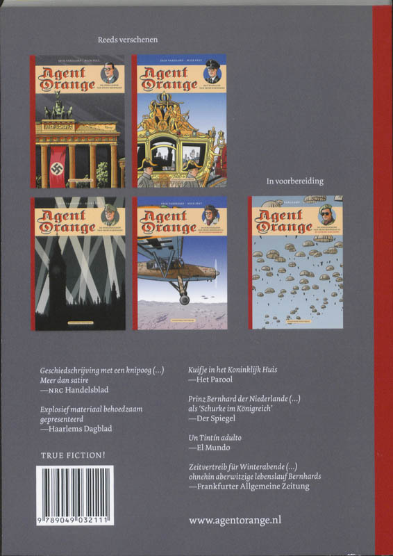 Agent Orange Omnibus Bevat: De jonge jaren van prins Bernhard - Het huwelijk van prins Bernhard achterkant