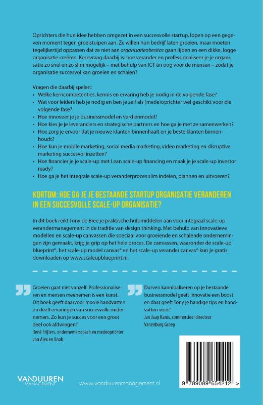 De scale-up blueprint achterkant