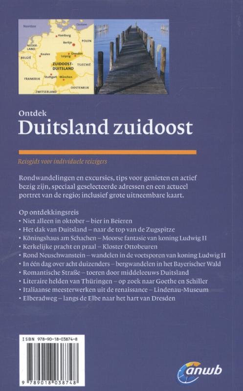 Duitsland ZuidOost / ANWB ontdek achterkant