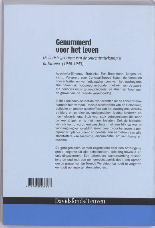 Genummerd Voor Het Leven achterkant