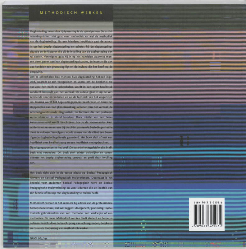 Methodisch werken  -   Dagbesteding, meer dan tijdpassering achterkant