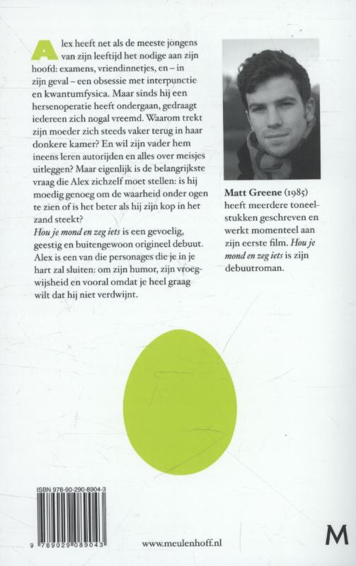 Hou je mond en zeg iets achterkant