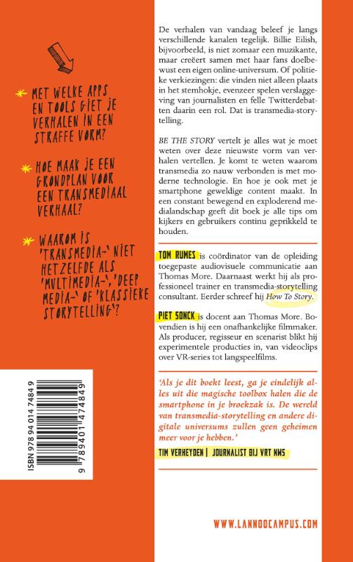 Be the story achterkant