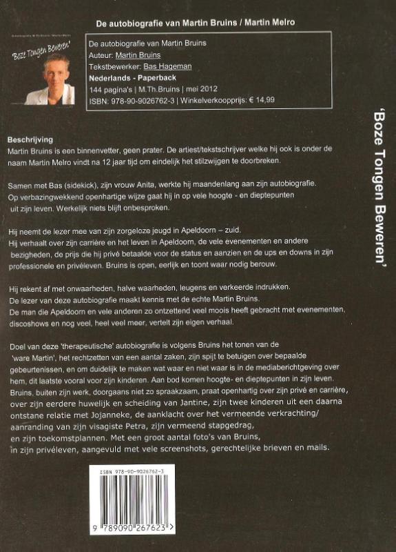 Boze tongen beweren achterkant