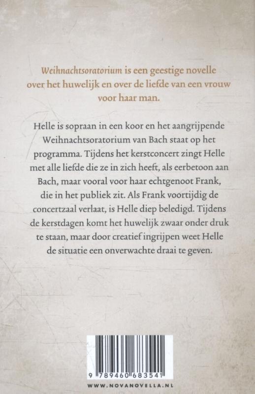 Weihnachtsoratorium / Nova novella achterkant