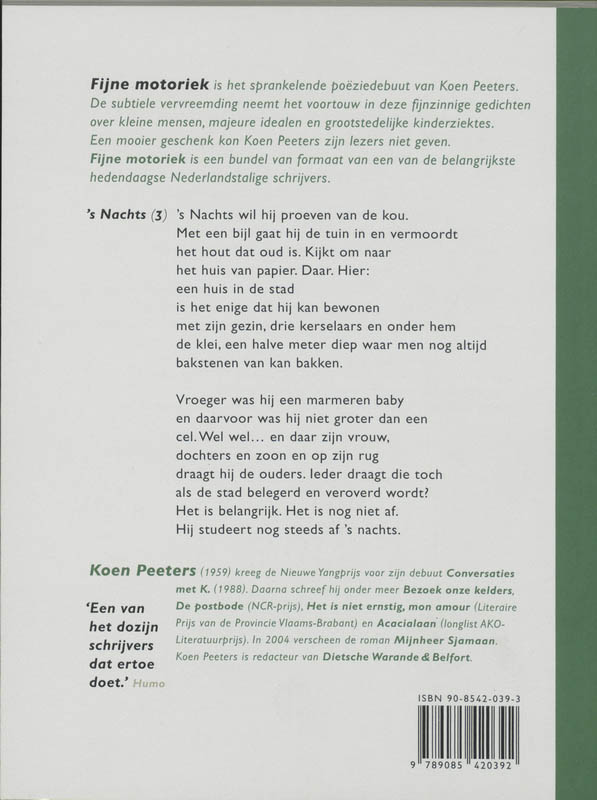 Fijne Motoriek achterkant