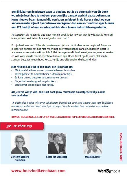 Zo vind je een baan! achterkant