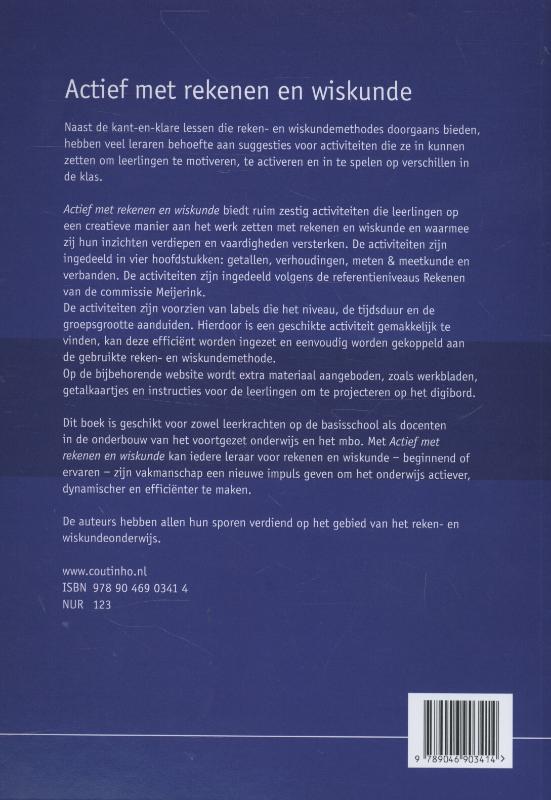 Actief met rekenen en wiskunde achterkant