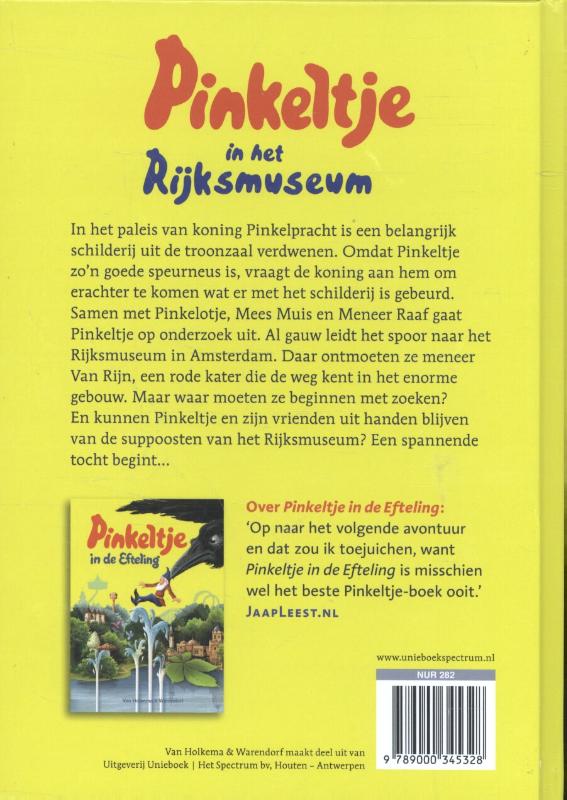 Pinkeltje in het Rijksmuseum / Pinkeltje achterkant