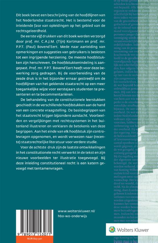 Inleiding constitutioneel recht achterkant