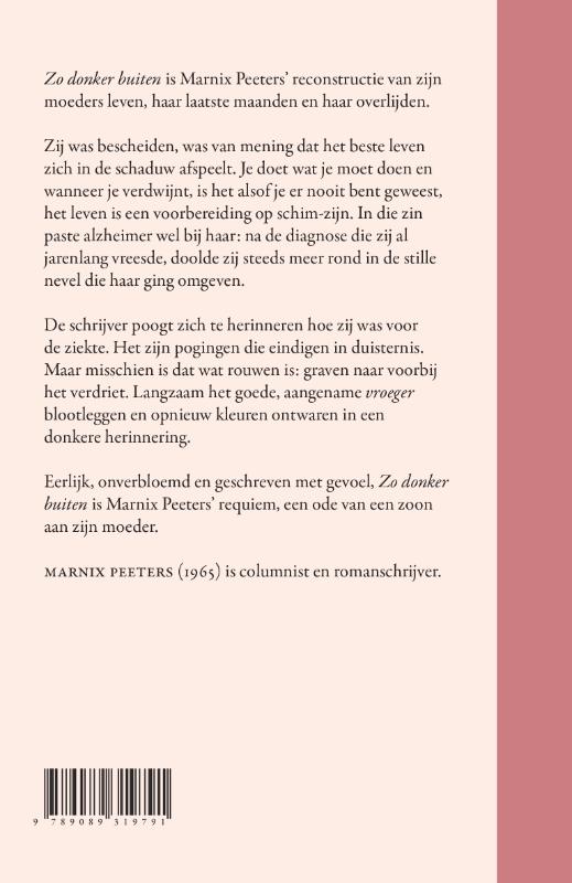 Zo donker buiten achterkant