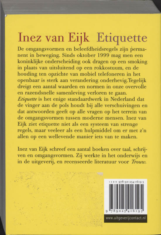 Etiquette achterkant