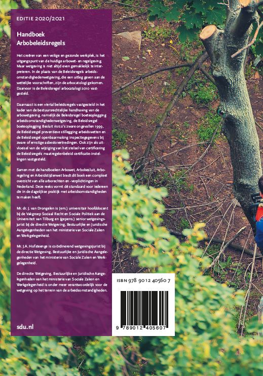 Handboek Arbobeleidsregels. Editie 2020-2021 achterkant