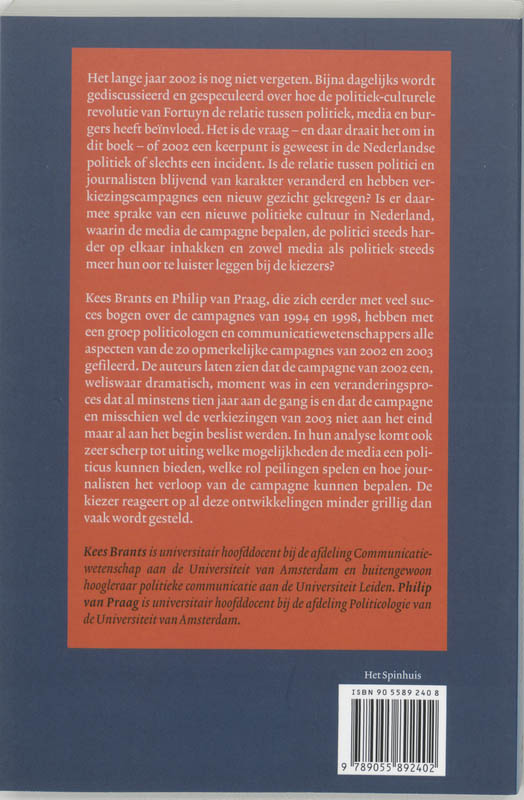 Politiek En Media In Verwarring achterkant