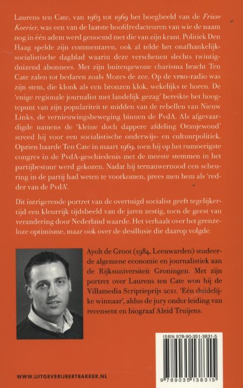 Laurens ten Cate achterkant