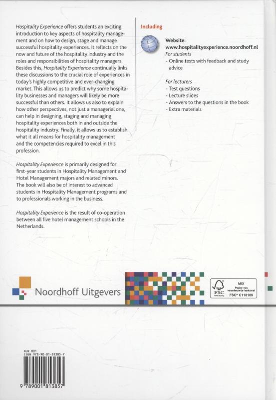 Hospitality Experience achterkant