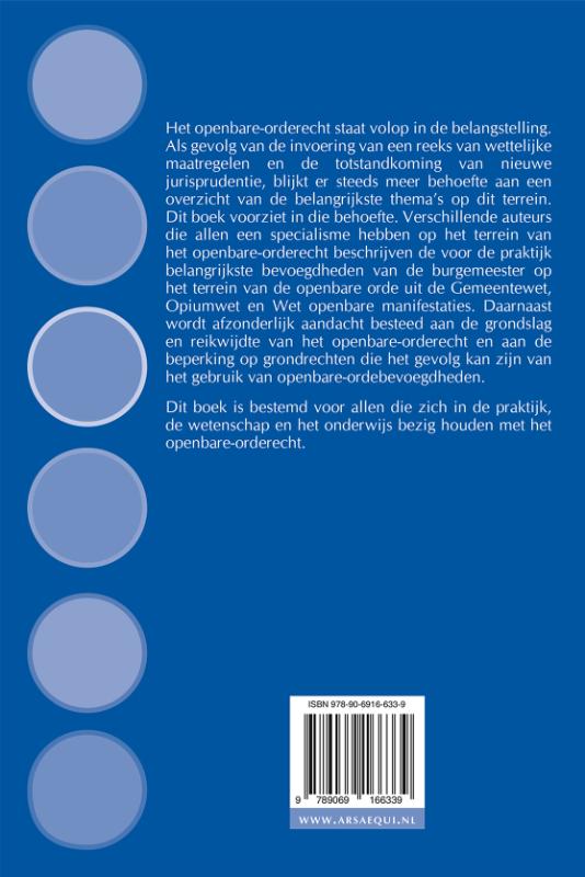 Ars Aequi Cahiers  -   Hoofdstukken openbare-orderecht achterkant