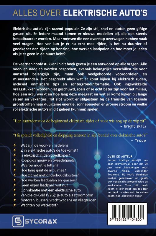 Alles over elektrische auto's achterkant