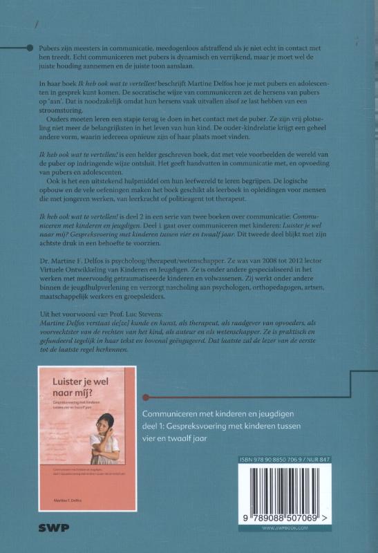 Ik heb ook wat te vertellen / Communiceren met kinderen en jeugdigen / 2 achterkant